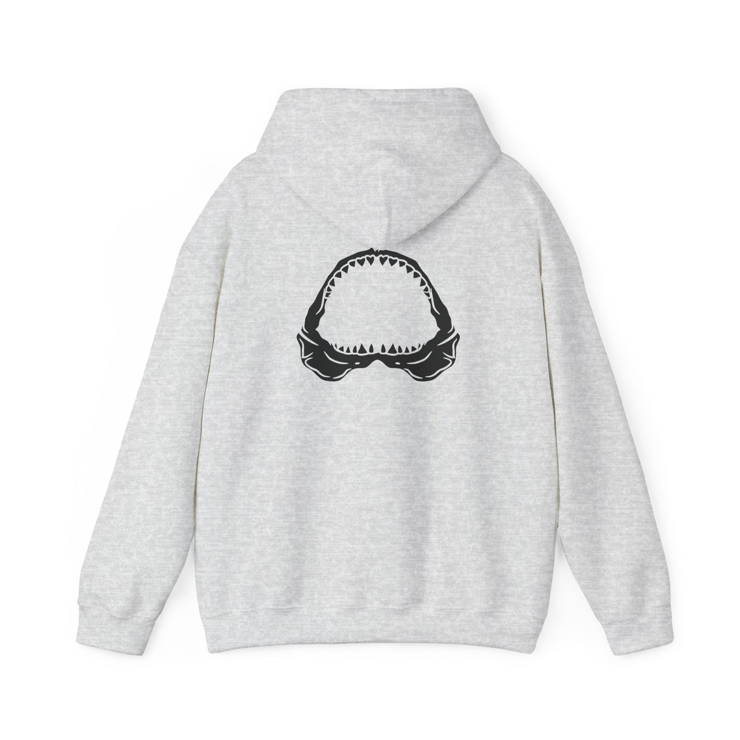Shark Bite Hoodie - Light Grey