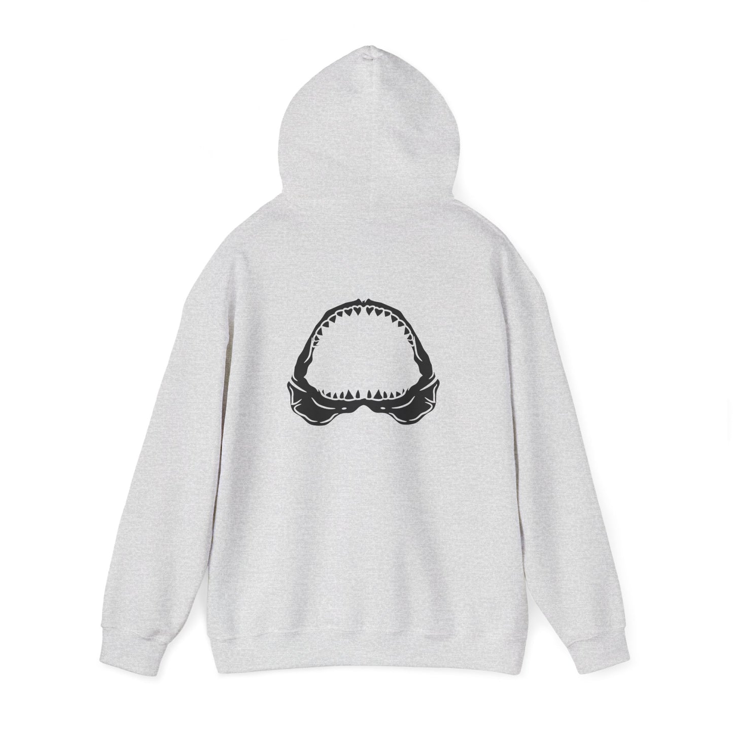 Shark Bite Hoodie - Light Grey