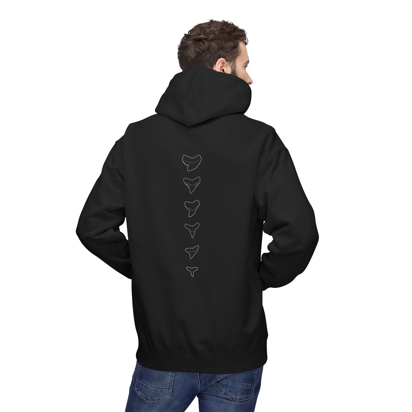Shark Teeth Hoodie - Black