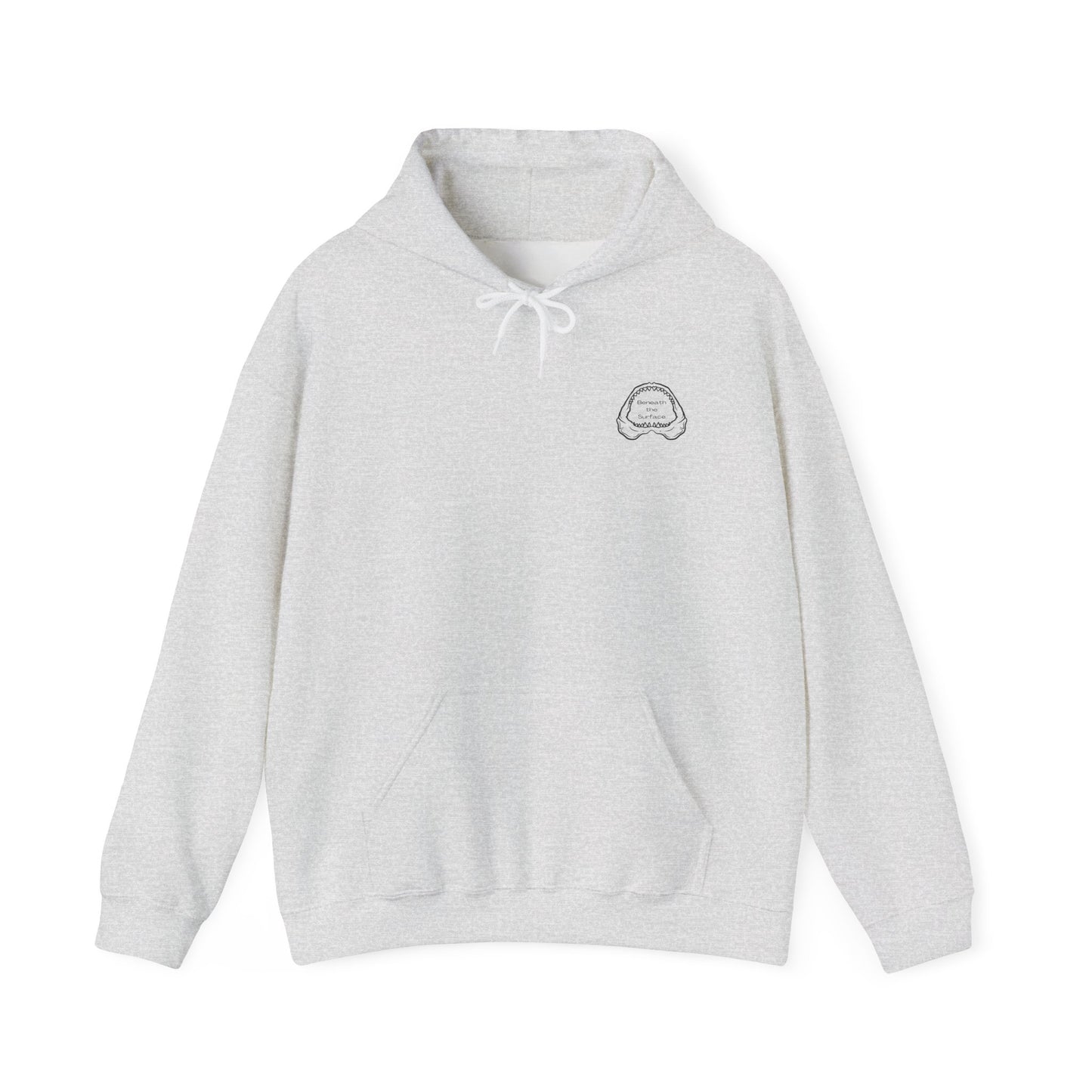 Shark Bite Hoodie - Light Grey