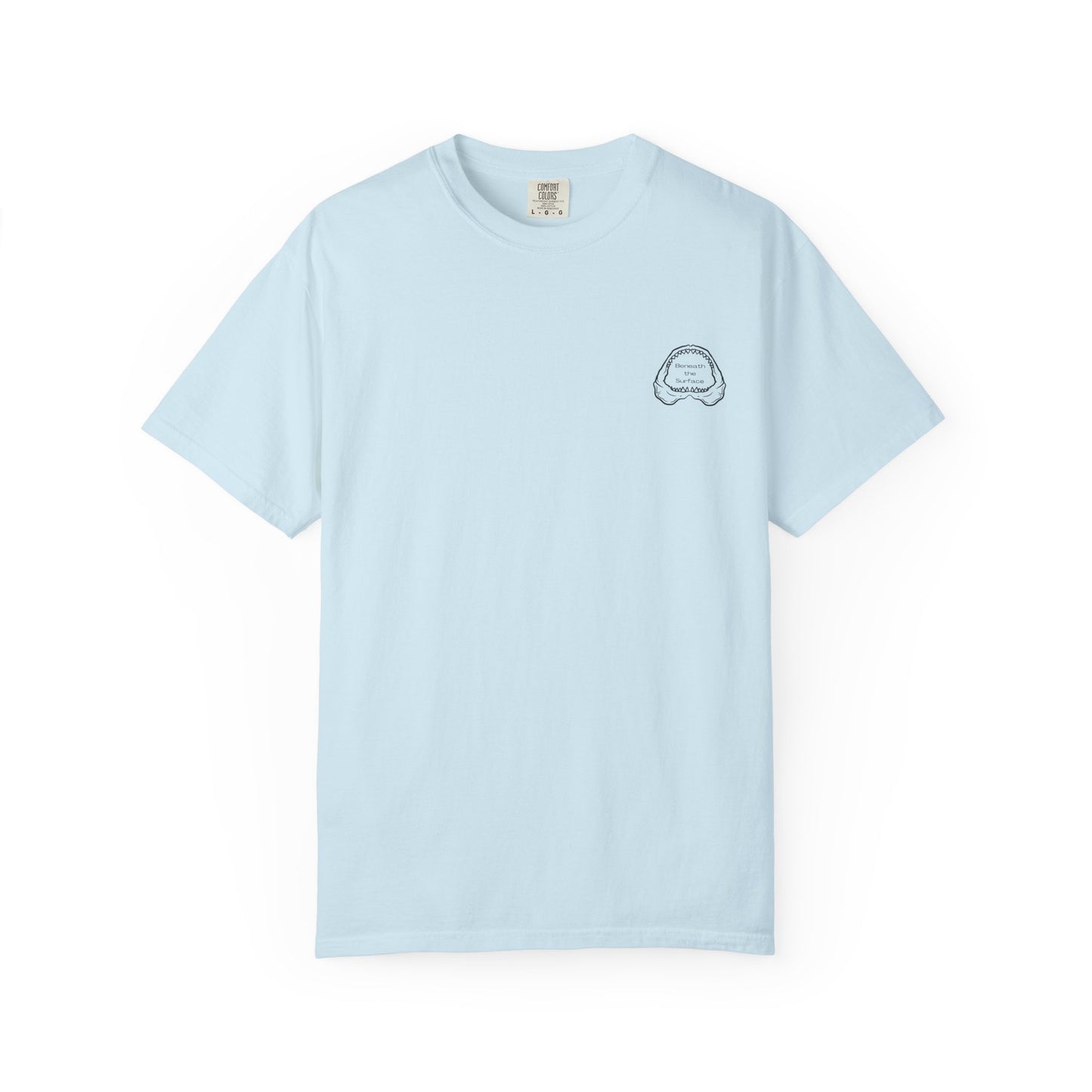 Shark Teeth Cotton Tee - Light Blue