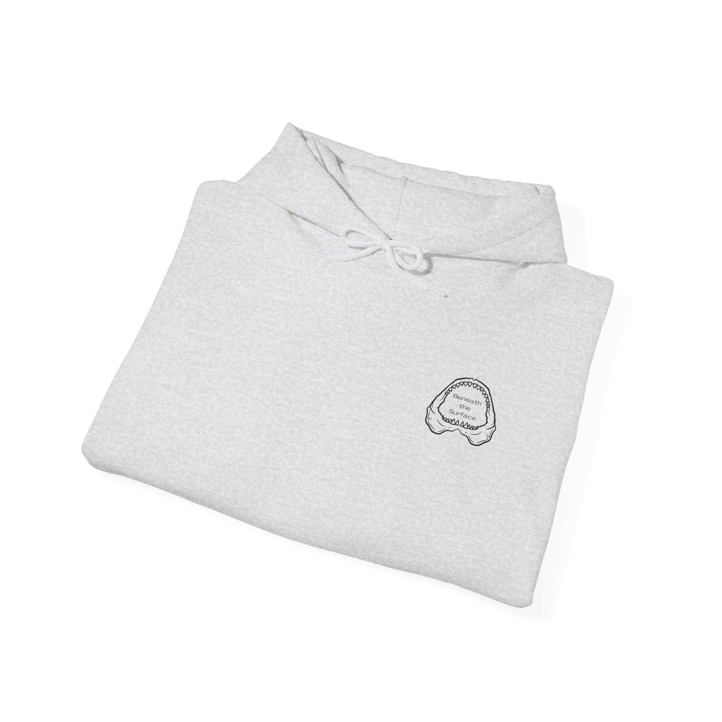 Shark Bite Hoodie - Light Grey