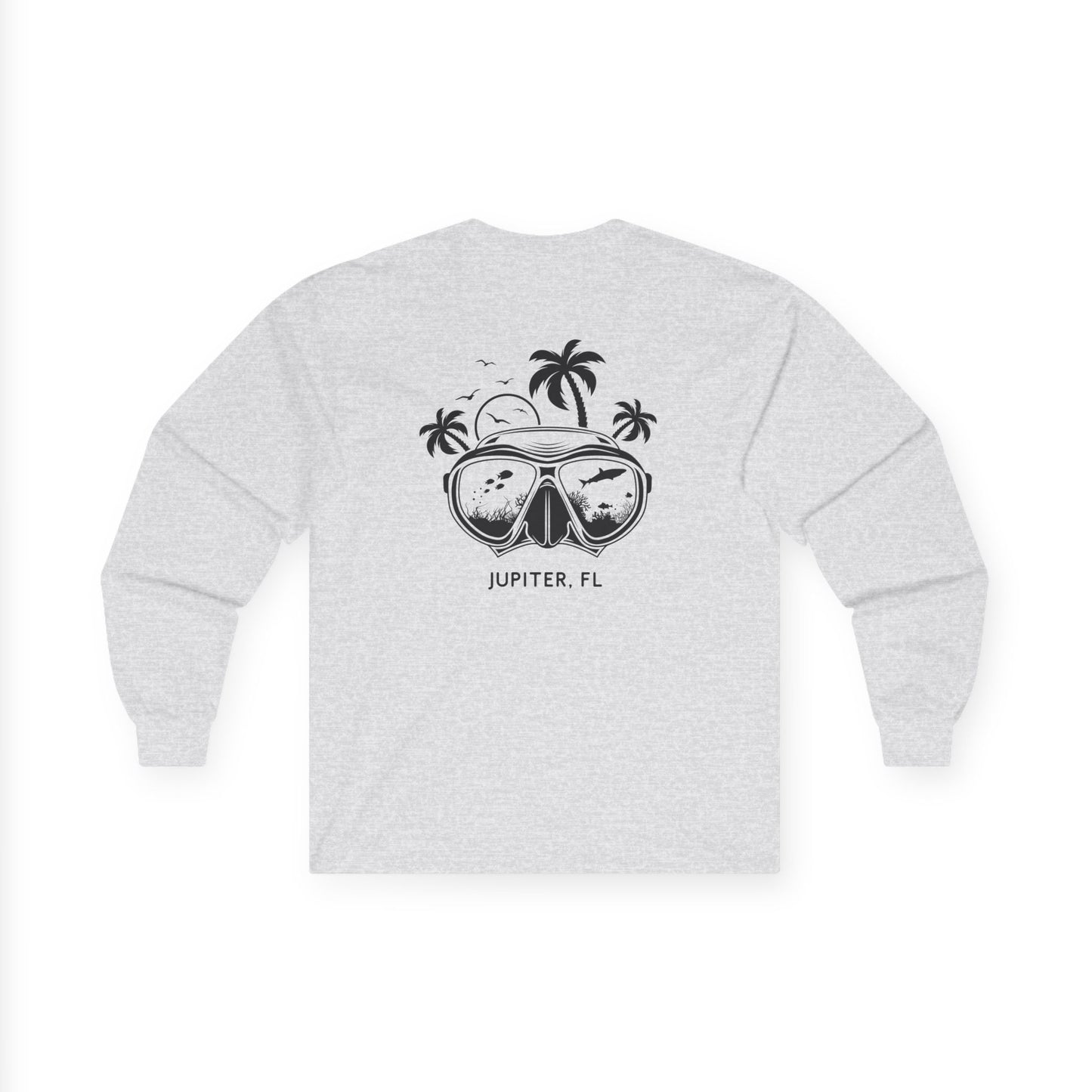 Dive Mask Cotton Long Sleeve - Grey