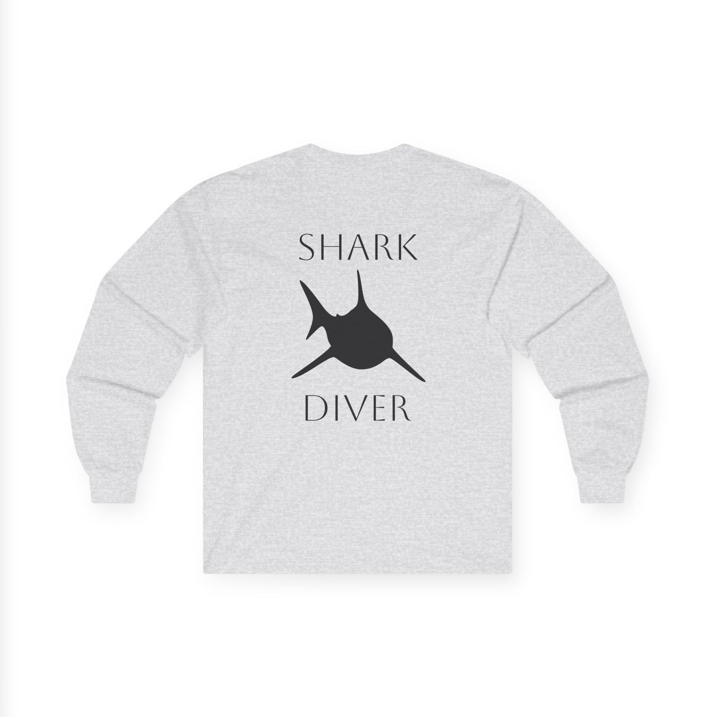 Shark Diver Cotton Long Sleeve - Grey