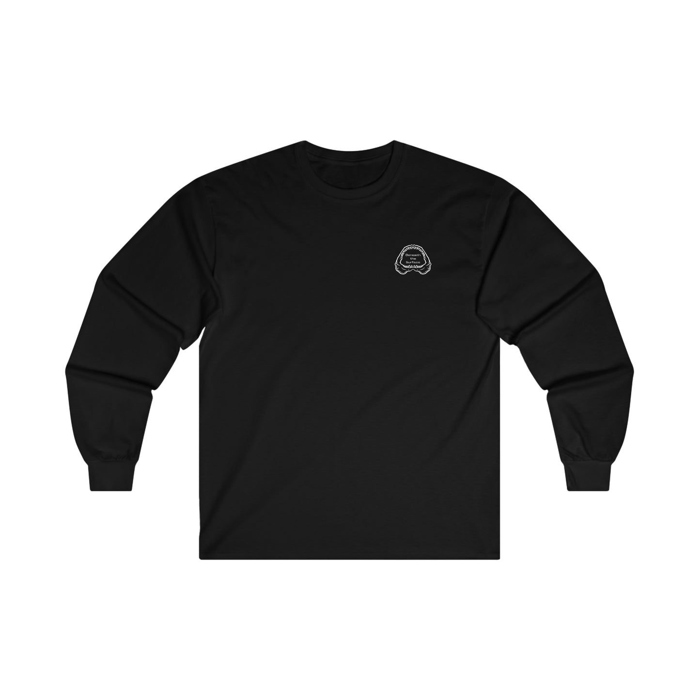 Shark Teeth Cotton Long Sleeve - Black