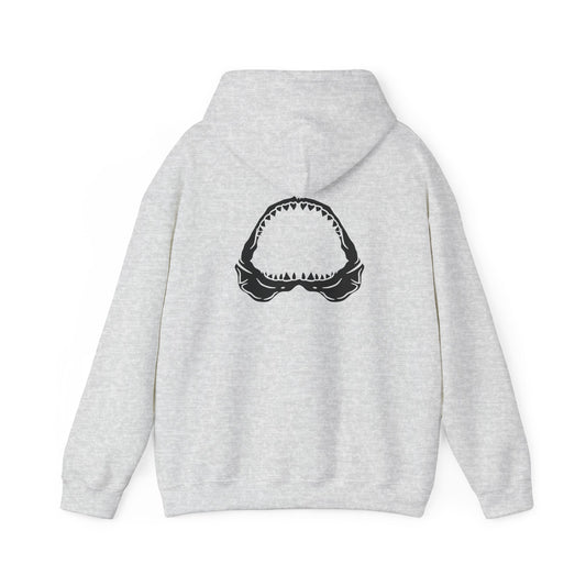 Shark Bite Hoodie - Light Grey