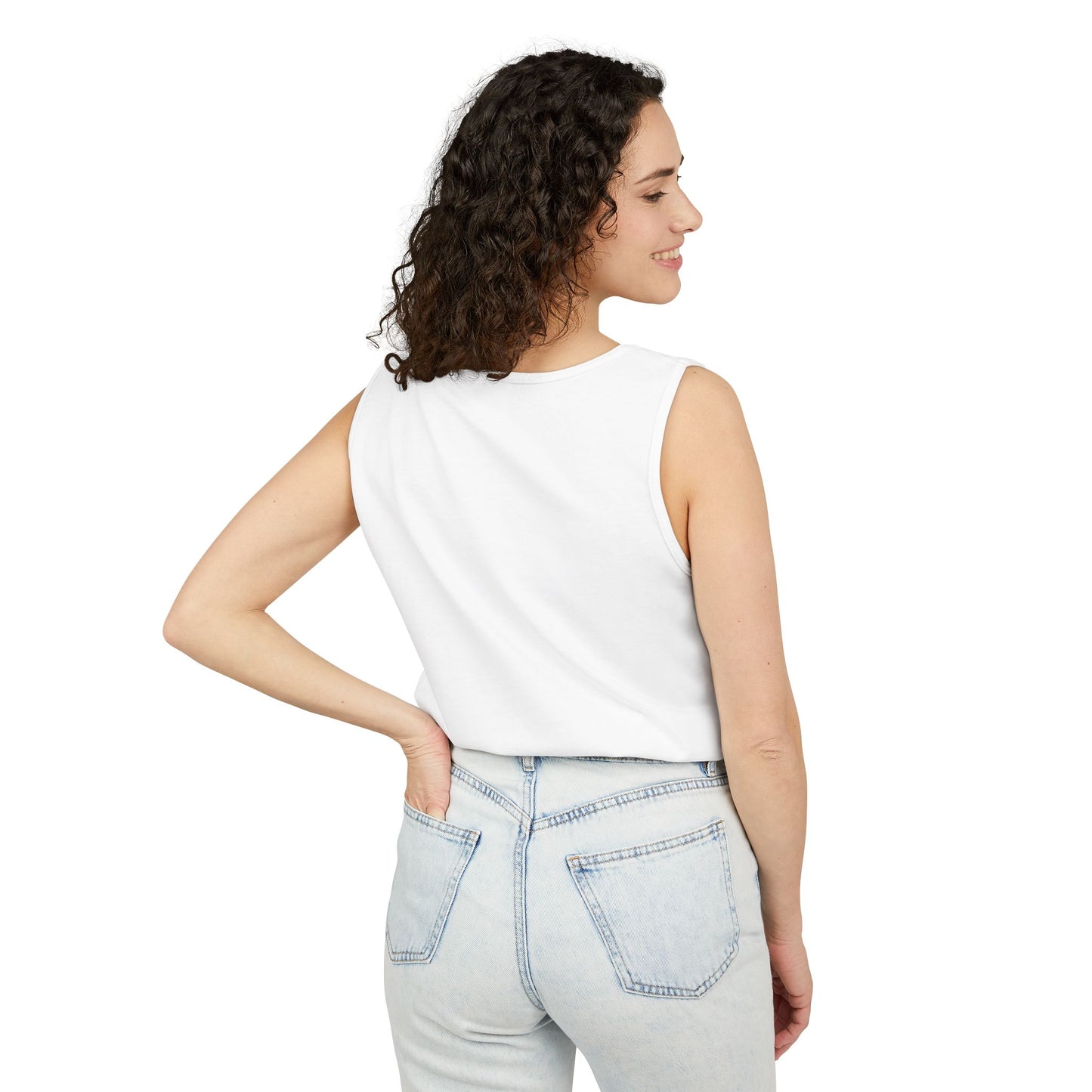 Preppy Shark Tank Top - White