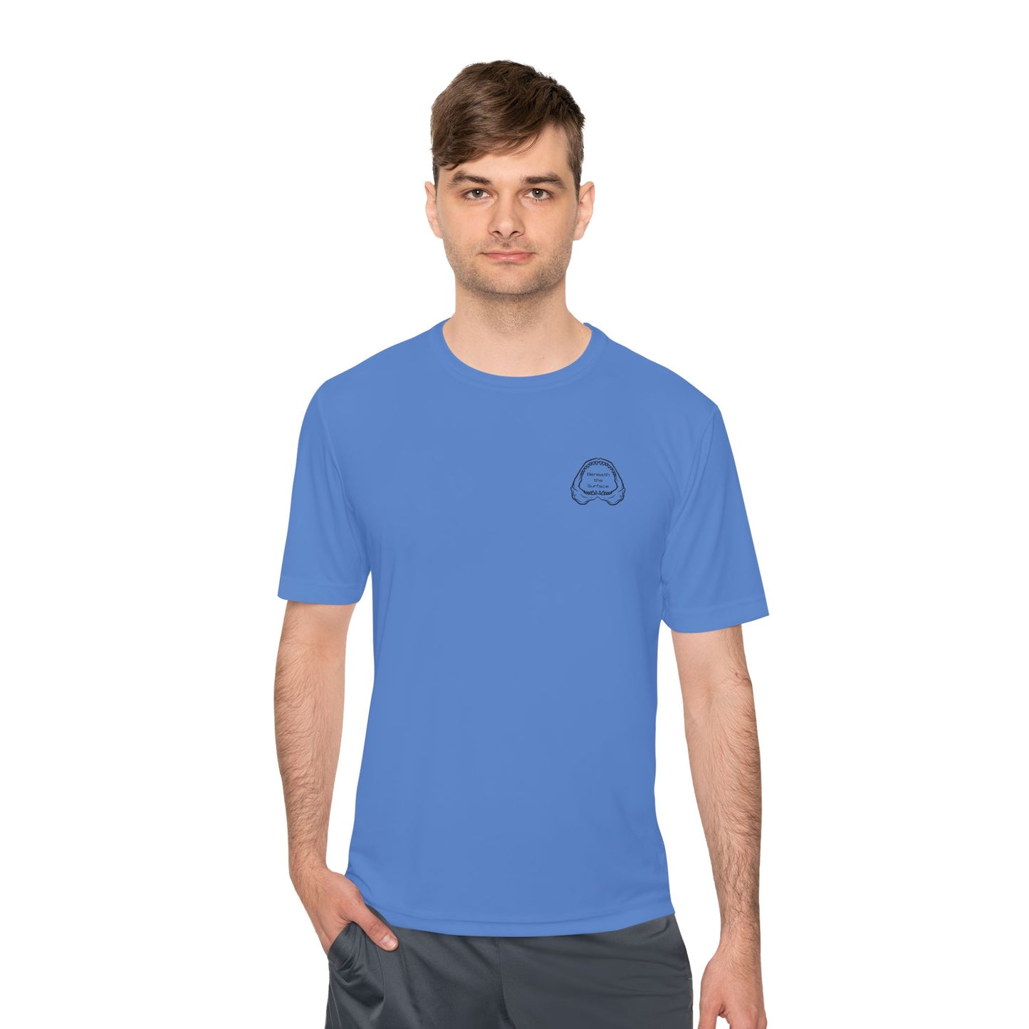 Shark Teeth Performance Tee - Blue