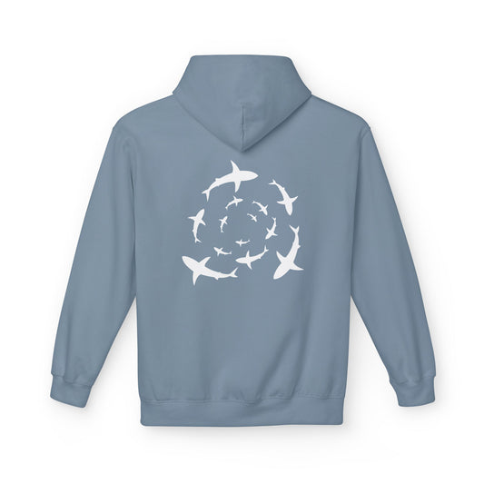 Sharknado Hoodie - Stone Blue