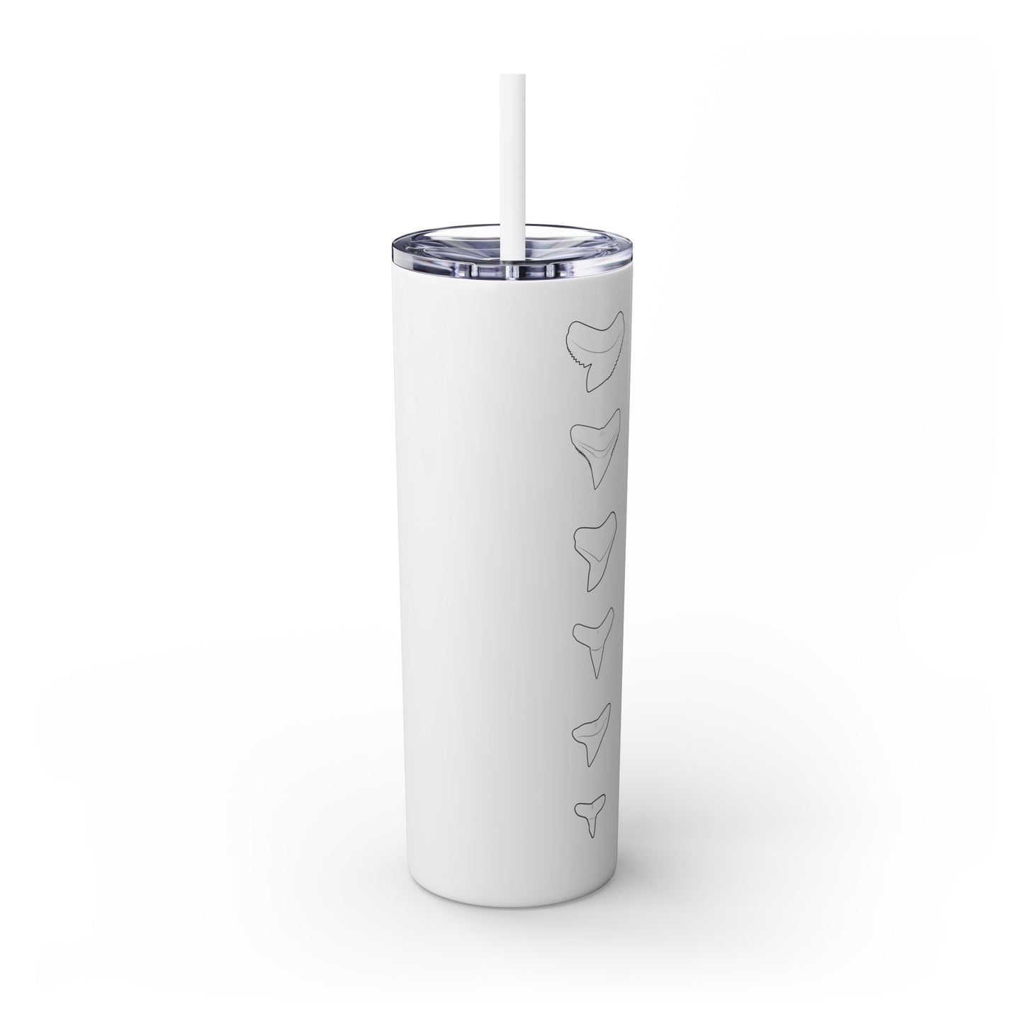 Tumbler with Straw - White