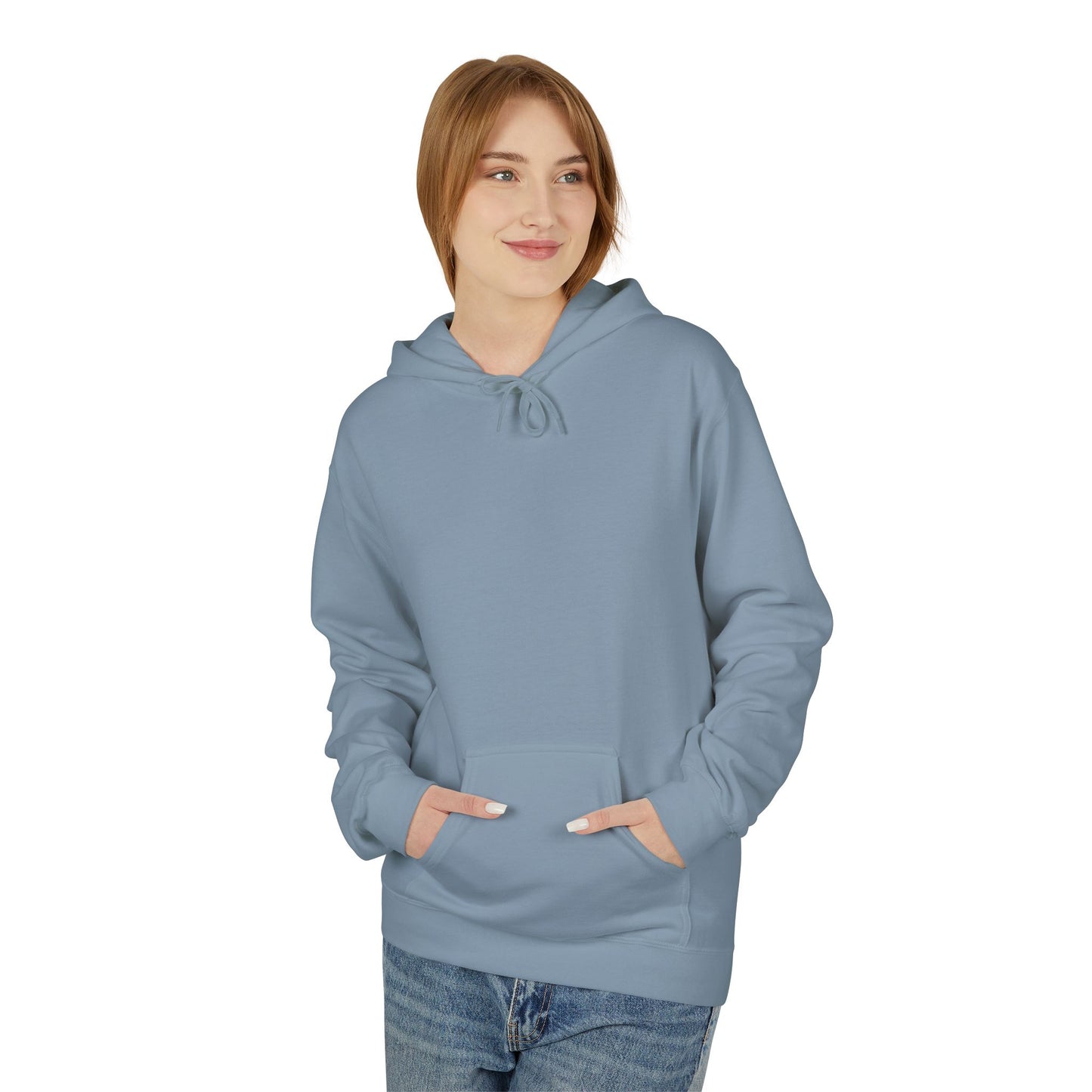 Preppy Shark Hoodie - Stone Blue