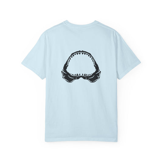 Shark Bite Cotton Tee - Light Blue