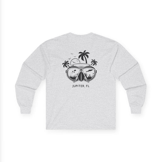 Dive Mask Cotton Long Sleeve - Grey