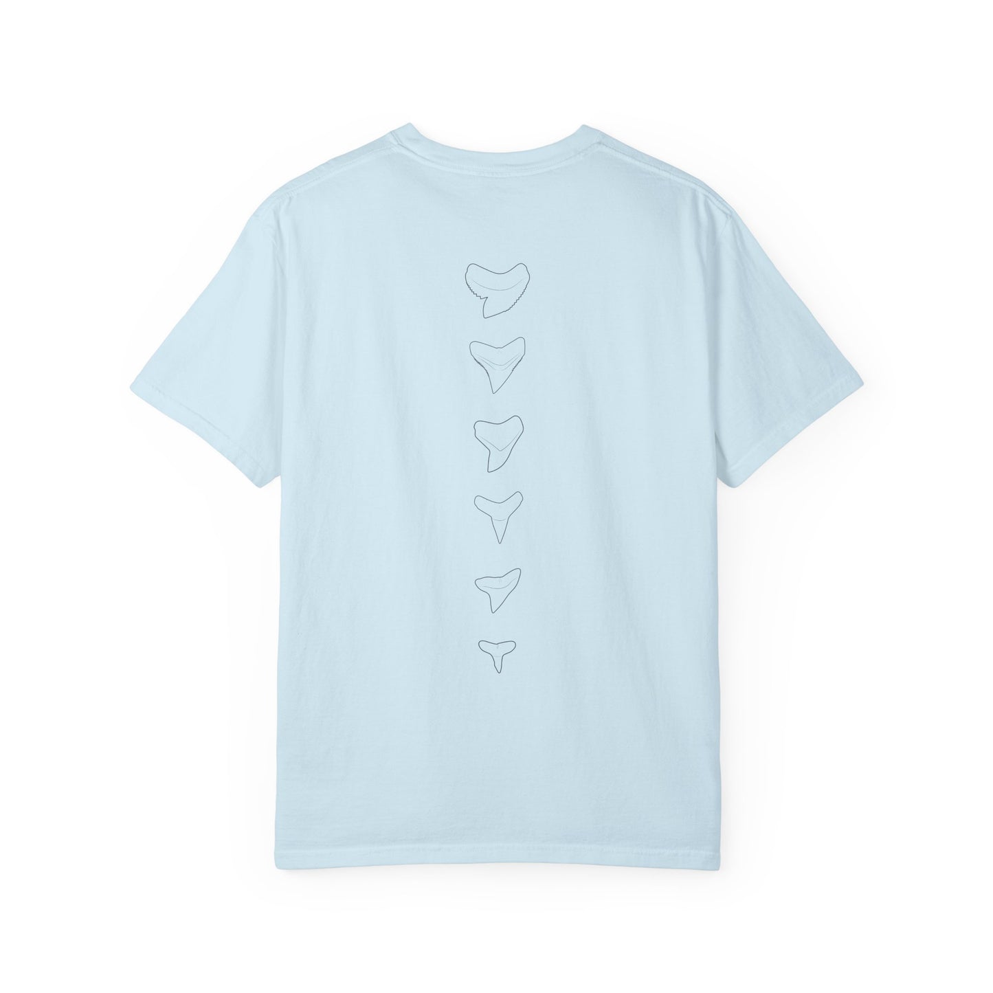 Shark Teeth Cotton Tee - Light Blue