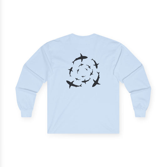 Sharknado Cotton Long Sleeve - Light Blue