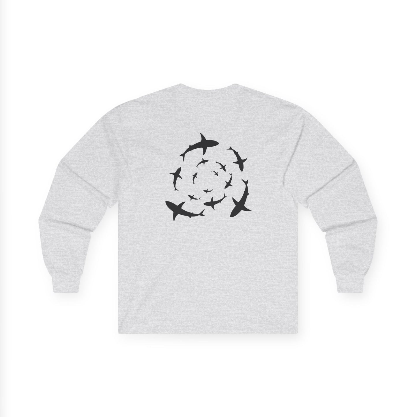 Sharknado Cotton Long Sleeve - Grey