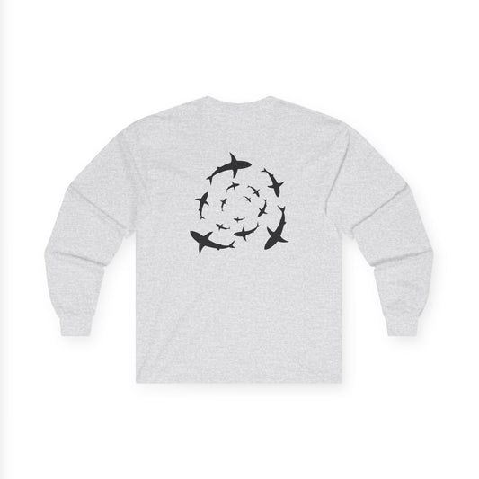 Sharknado Cotton Long Sleeve - Grey