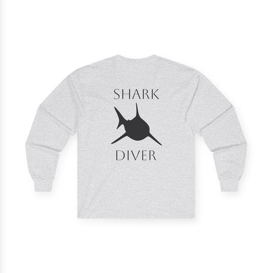 Shark Diver Cotton Long Sleeve - Grey