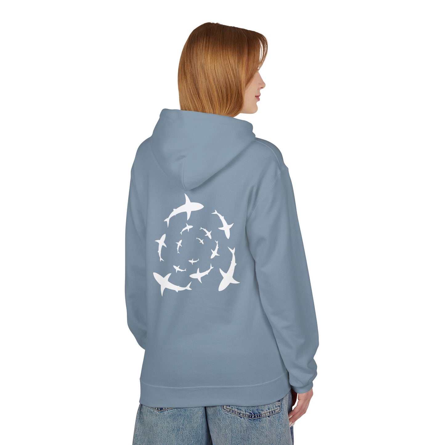 Sharknado Hoodie - Stone Blue