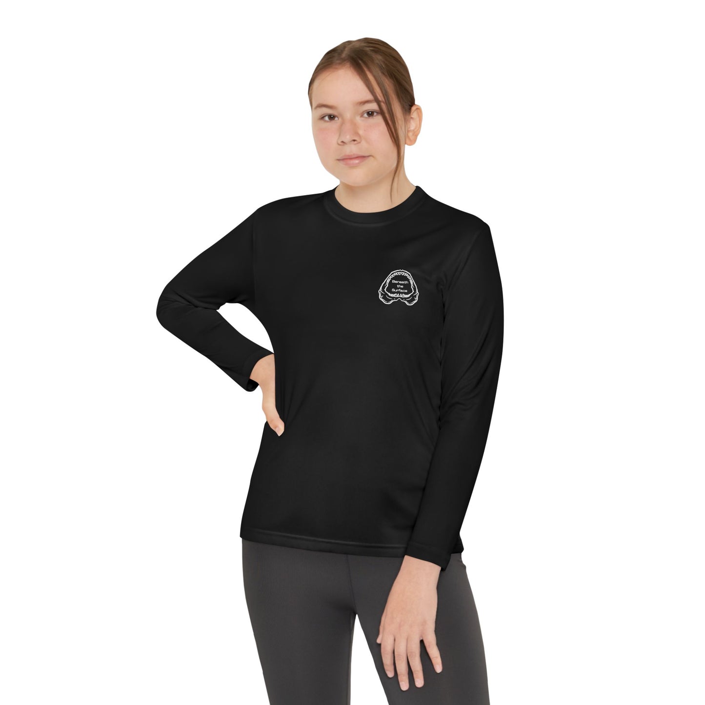 Kids Shark Teeth Performance Long Sleeve